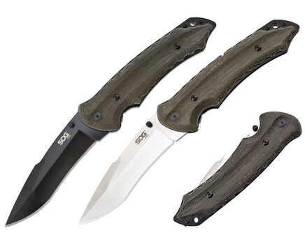 Купите складной нож SOG Kiku Folder Large Satin и Black TiNi (KU1011 - KU1012) в Москве в нашем интернет-магазине