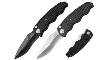 купите Нож автоматический SOG TAC Auto Tactical Drop Point Satin и TiNi Black / ST05 - ST06 в Москве