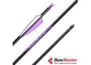 Карбоновая стрела для лука Bowmaster Blackout 340, оперение 3 дюйма Shield