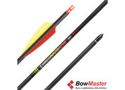 Карбоновая стрела для лука Bowmaster Navigator 300, оперение 3 дюйма Shield