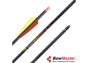 Карбоновая стрела для лука Bowmaster Navigator 340, оперение 3 дюйма Shield