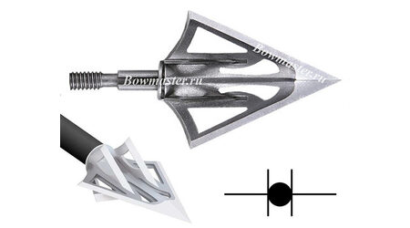 купите Наконечники охотничьи Carbon Express F-15 Fixed Dual Blade фиксированные, 100 и 125 гран, 6 лезвий (3 шт.) в Москве