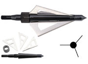 Наконечники охотничьи Man-kung MK-3BAL фиксированные, 100 гран, 3 лезвия (3 шт.)