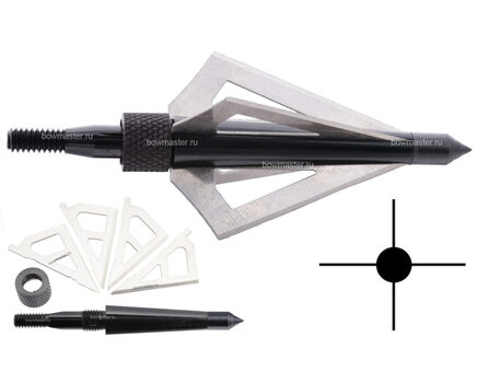 Купите охотничий наконечник Man-kung MK-4BAL (100 гран, 4 лезвия) в интернет-магазине