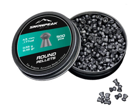 Купите cвинцовые пульки для пневматики SnowPeak Round калибр 4.5 мм в Москве в нашем магазине